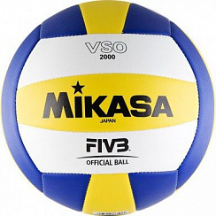 Волейбольный мяч MIKASA VSO2000 белый-желтый-синий